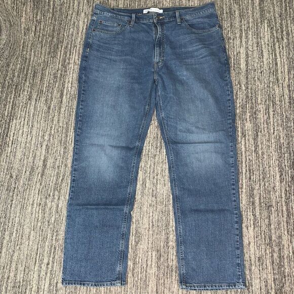 Levi Strauss & Co Mens 40x32 Signature‎ S67 Athletic Jeans Blue Straight Leg (B) - Picture 1 of 6